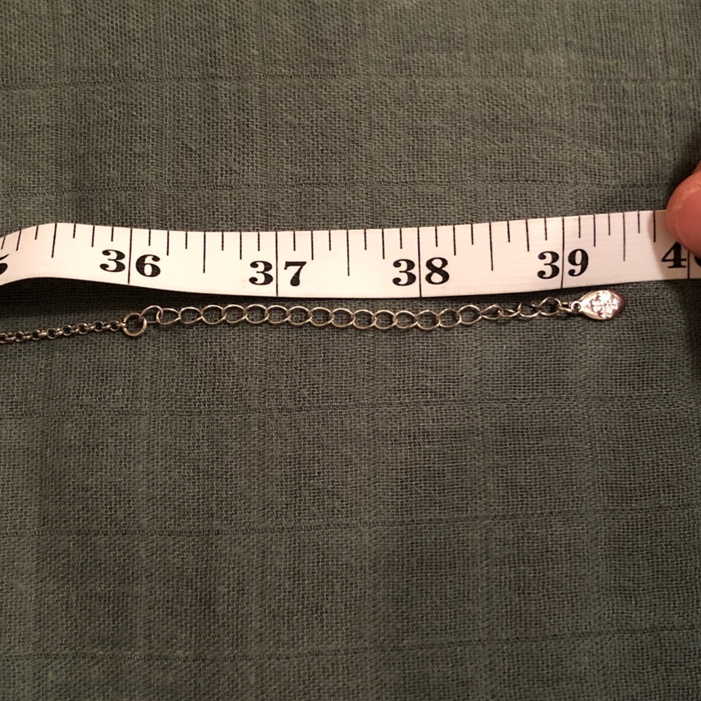 Elegant Turquoise and Silver Long Sweater Necklace - Picture 12 of 12